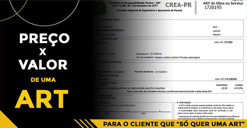 Você sabe qual o valor de uma ART?